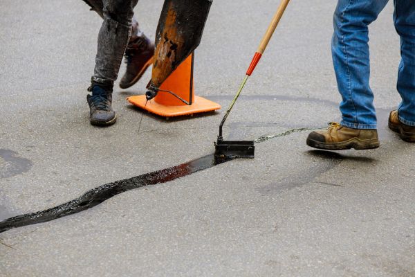 Parking Lot Crack Sealing in Westfield