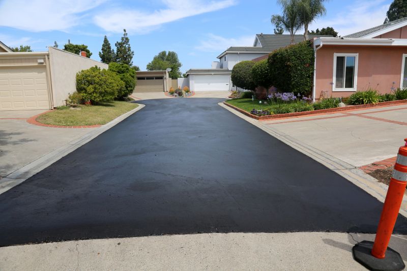 Newly Sealed Asphalt Surface
